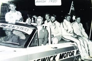 BW Image Drivers in pace car