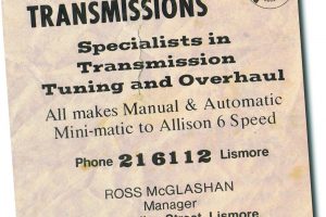 Old Advert Lismore Ross McGlashan