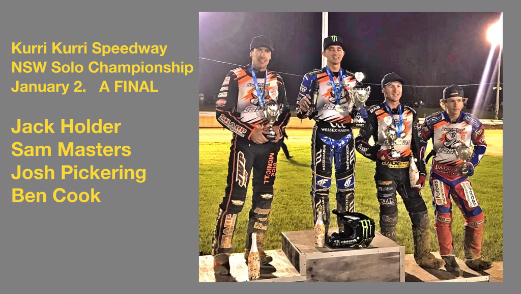 JACK HOLDER IS NSW SOLO CHAMP AGAIN! Speedway Illustrated News