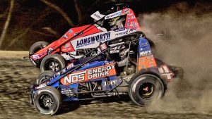 BACON'S USAC SPRINT WIN