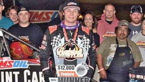 ROGERS' FIRST HAUBSTADT USAC SPRINT WIN
