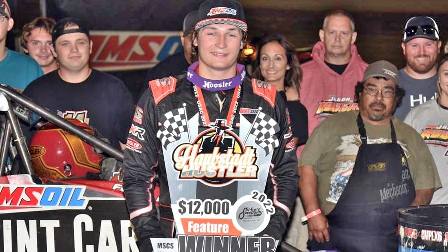ROGERS FIRST HAUBSTADT USAC SPRINT WIN Speedway Illustrated News