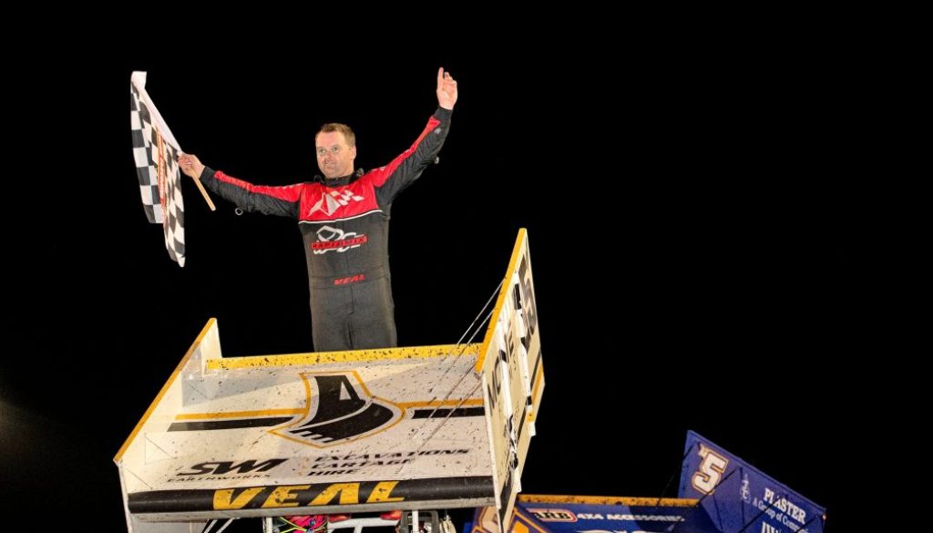 Premier Speedway_January 1 Sprintcar feature winner_Photo by Corey Gibson