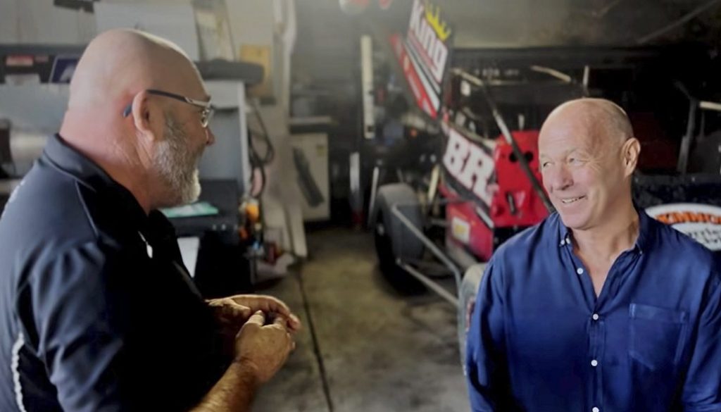 Darren Tindal with Phil March - Hall of Fame Announcement