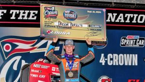 DAISON'S SECOND 4-CROWN ELDORA USAC MIDGET WIN