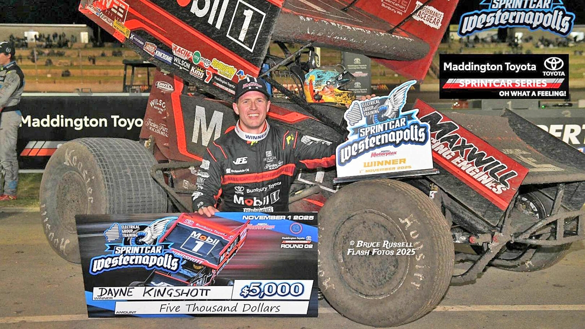 Maddington-Sprintcar-Series-Saturday-Nov-1st-2025-Kingshot-wins-Bruce-Russell-Pic-1