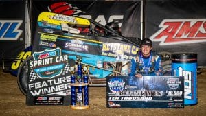 DANNER DOMINATES USAC SPRINT CIRCLE CITY SALUTE