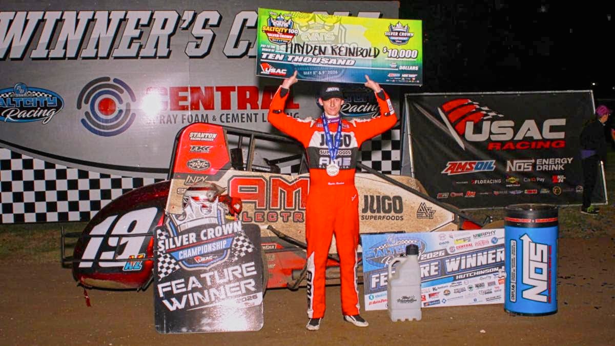 Brent Reinbold REINBOLD REIGNS AT HUTCH IN HIS FIRST USAC SILVER CROWN START ...