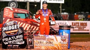 DRAKE DIGS IN FOR $10,000 USAC MIDGET SCORE AT JEFF. CO.