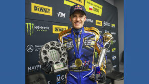 NEW SPEEDWAY GP WORLD CHAMP LAMBERT CLAIMS MONSTER ENERGY TRIPLE CROWN